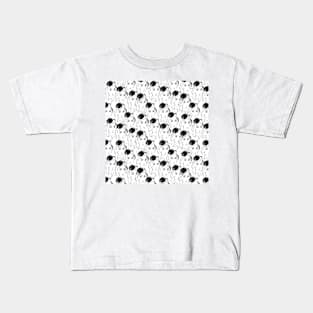 Black And White Woman Face Kids T-Shirt